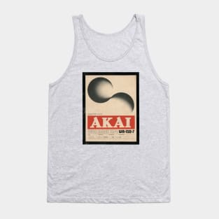 Akai 80s Vintage reel to reel record tape design Tank Top